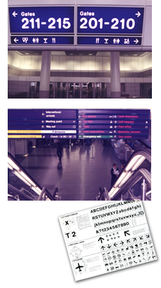 Advertising: Complete, Sign System for the New Manchester Airport Terminal 2