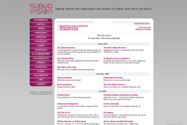 Advertising: Website for Subud Vision