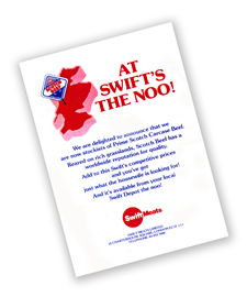 Advertising: Leaflet for Selling Scottish Beef